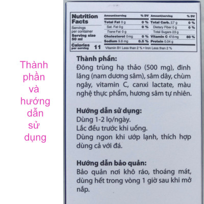 Thực phẩm chức năng - Tăng lực nhanh - Đông trùng hạ thảo Hector Sâm (Combo 2 hộp 20 chai) Dạng Nước, Uống Trực Tiếp, Tăng Cường Sinh Lý Nam Nữ, Phục Hồi Sức Khỏe, Nam, Nữ, Người Lớn Tuổi Đều Dùng Được (50ml/chai)