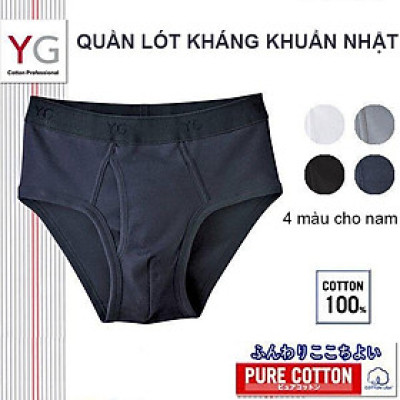 Quần sịp tam giác 100% cotton kháng khuẩn khử mùi YG YV0040N của Nhật