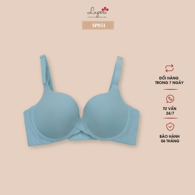 Áo Lót Nâng Ngực Nữ Ren Có Gọng Siêu Đẩy LUPERI LU3AL851 Dáng Ngang bản 3 móc chắc chăn trẻ trung