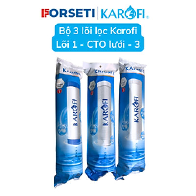 BỘ 3 LÕI LỌC KAROFI THAY CHO MODEL S-S038 | OP1310 - HÀNG CHÍNH HÃNG