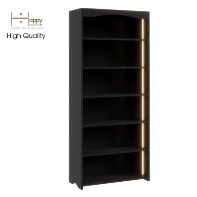 [Happy Home Furniture] CATY, Kệ sách 6 ngăn tích hợp đèn LED, 70cm x 30cm x 160cm (DxRxC),KSA_029_LED