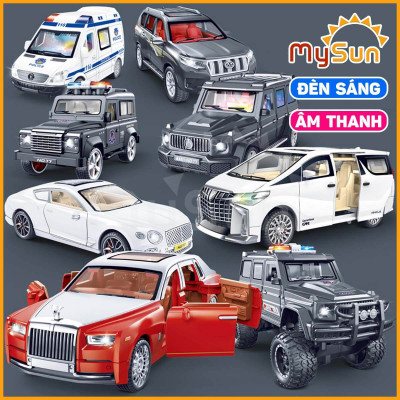 Mô hình xe ô tô Mercedes Rolls Royce G63 Toyota Alphard Bentley đồ chơi mini 1 : 32 có nhạc