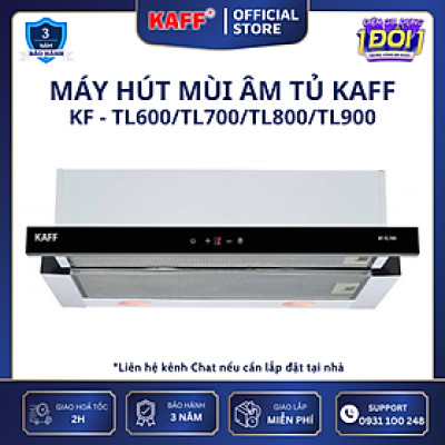 Máy hút mùi âm tủ inox phối kính cảm ứng 800mm KAFF KF-TL800 - Hàng Chính Hãng
