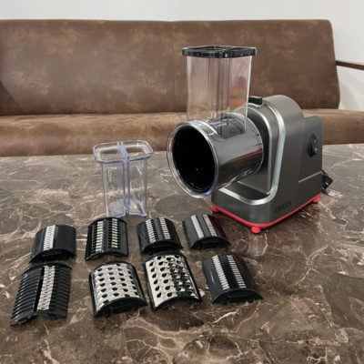 Máy thái rau củ quả đa năng 5 chế độ, thương hiệu Mỹ Camoca cao cấp VSQ-S5, công suất 500W, số lượng lưỡi dao 5 lưỡi - Hàng chính hãng