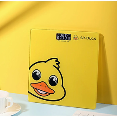 Cân điện tử vuông KG161 hình con vịt dễ thương, cân sức khỏe thông minh 180kg - Hàng chính hãng