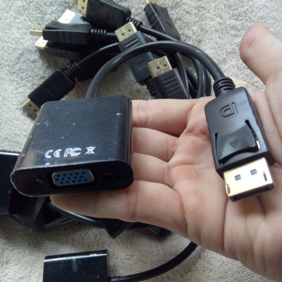 Cáp Chuyển đổi cổng Displayport ra cổng VGA dùng để kết nối máy tính với tivi, máy chiếu - Hàng chính hãng