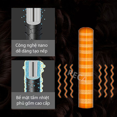 Máy uốn tóc Kemei KM-219 cao cấp điều chỉnh 2 mức nhiệt phù hợp sử dụng mọi tình trạng tóc tạo nhiều kiểu tóc uốn xoăn, uốn lọn sóng, uốn cụp - Hàng chính hãng