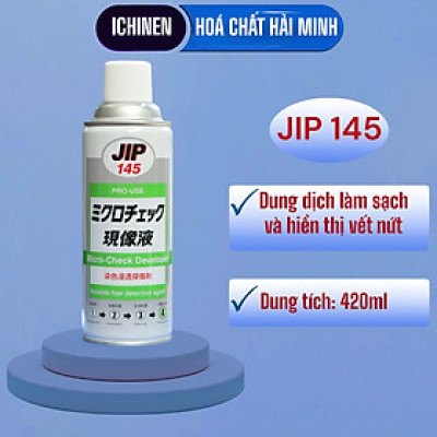 JIP145 Dung dịch làm sạch và hiển thị vết nứt, bình xịt kiểm tra vết nứt 420ml ICHINEN Nhật Bản