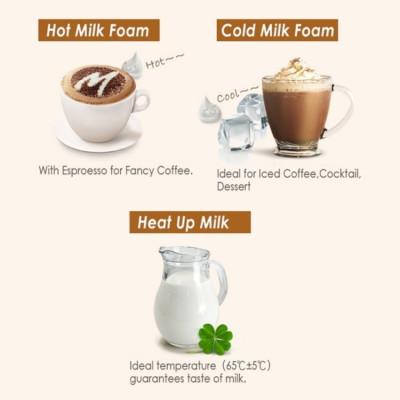 Máy tạo bọt sữa thương hiệu Chulux QF-MF223BA 500W - HÀNG NHẬP KHẨU