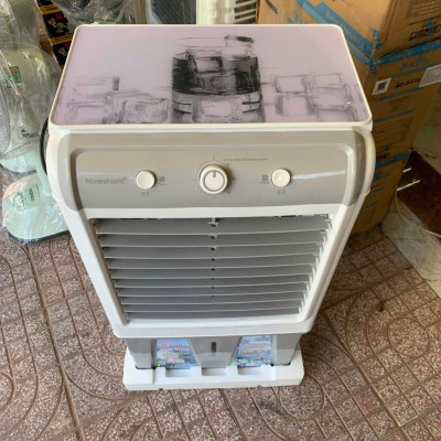 Quạt điều hòa Nineshield KB-588A 45L + tặng 2 đá khô có bánh xe, Motor đồng bền bỉ, êm ái, tiết kiệm điện, dễ dàng vệ sinh, hàng nhập khẩu