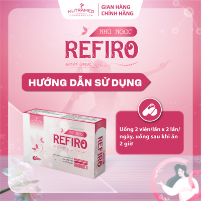 Viên uống Refiro hỗ trợ u xơ tử cung, u nang, u xơ tuyến vú lành tính (30 viên) - Nutramed