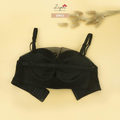 Áo lót nâng ngực nữ bra quây ren cao cấp LUPERI SP852 bản 3 móc kèm 1 dây ngang