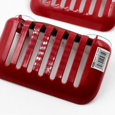 Giá đựng xà bông có núm hít chân không, thiết kế khe rãnh giúp thoát nước cho vật dụng luôn khô thoáng sạch sẽ - Hàng nội địa Nhật Bản |#Made in Japan|