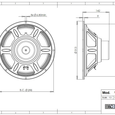 Loa Rời 3 tấc B&C SPEAKERS - ITALIA 12CL76 (1 cái) – Hàng Chính Hãng