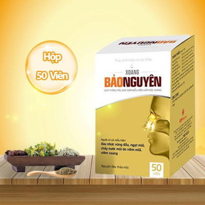 Viên uống XOANG Bảo Nguyên hộp 50v hỗ trợ thông mũi, dị ứng
