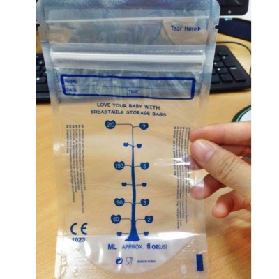 Túi Trữ Sữa Unimom 210ml 60 Túi BPA Free, Hai Lớp Chắc Chắn, Khóa Zipper