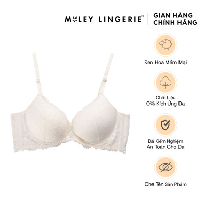Áo Ngực Nâng Ngực Ren Nữ Mút Dày 4cm Active Miley Lingerie - Trắng BRL02001