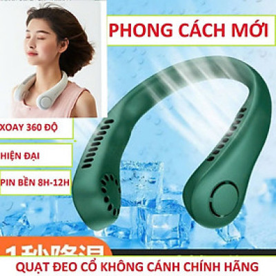Quạt Đeo Cổ Không Cánh WIND 3D | 3 Cấp Gió Mạnh, Phong Cách Trẻ Trung, Pin Sạc Lithium Ion Loại Tốt