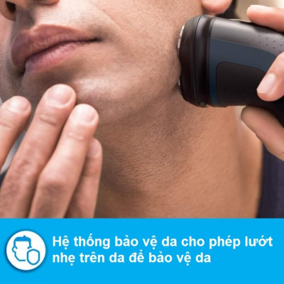 Máy cạo râu khô và ướt Philips AquaTouch S1121 Serial 1000 với lưỡi cạo ComfortCut tự mài - HÀNG NHẬP KHẨU