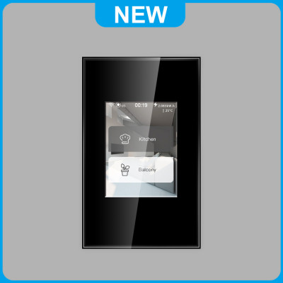 Công tắc thông minh màn hình LCD 1/2/3 phím; ngữ cảnh; rèm chuẩn US mã L8-HS-U thương hiệu LANBON