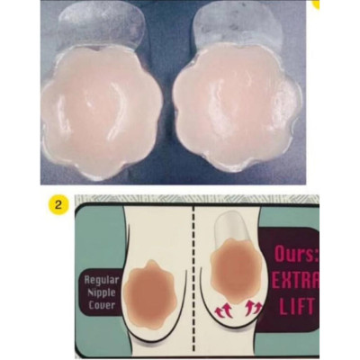 2 Miếng dán đầu ti nâng ngực silicon cao cấp (1 đôi)