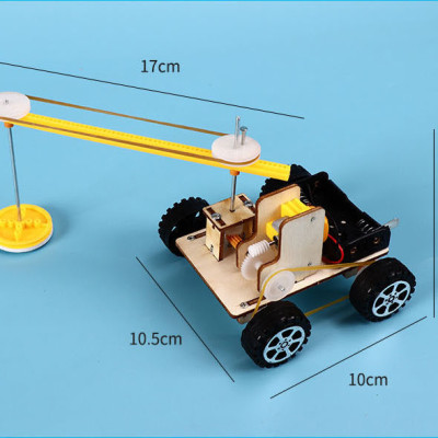Đồ Chơi Lắp Ráp Robot Lau Nhà, Đồ Chơi Gỗ Xe Oto Quét Dọn, Đồ Chơi Khoa Học Tự Làm J-50 DIY Wood Steam - Chính Hãng BABYBOSS + Tặng Kèm 01 Tranh Ghép Bằng Gỗ