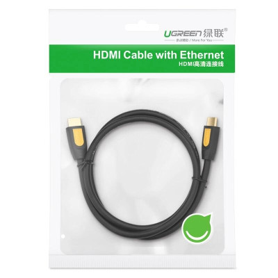 Ugreen UG10167HD101TK 5M màu Vàng Cáp tín hiệu HDMI chuẩn 1.4 hỗ trợ phân giải 4K * 2K - HÀNG CHÍNH HÃNG