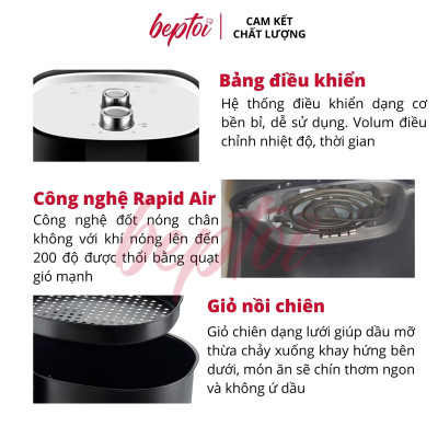 Nồi chiên không dầu cơ dung tích 7 Lít Smartcook AFS-3941 - Hàng chính hãng