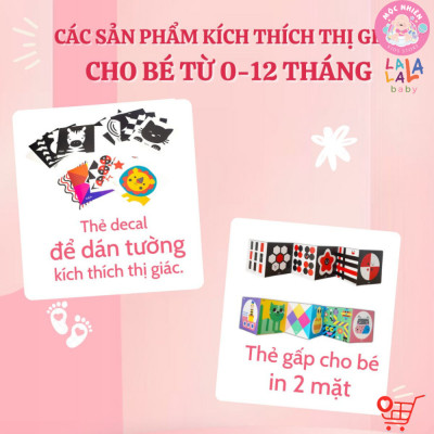 Bộ Thẻ Zigzag Lalala Baby Kích Thích Thị Giác Trí Não Cho Trẻ Sơ Sinh (0-12 Tháng)