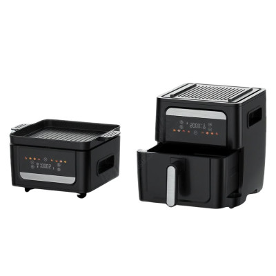 Nồi Chiên Không Dầu Kèm Vỉ Nướng 2-in-1 Mishio MK407: Nâng Tầm Món Ngon, Tiện Lợi Vượt Trội - hàng chính hãng