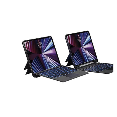 Bao Da Kèm Bàn Phím Không Dây WiWU Mag Touch Dùng Cho iPad 10.2/ 10.5, iPad Pro 11 inch/Air 4/Air5, iPad 12.9 2020/2021 có khay bút - Hàng chính hãng