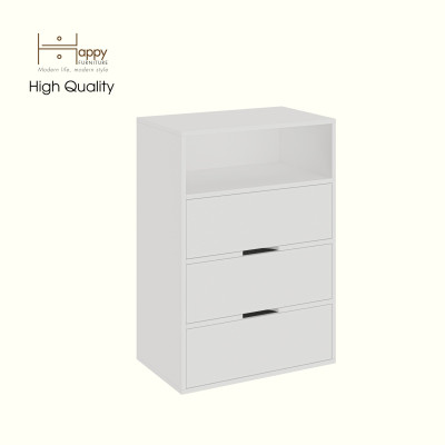 HAPPY FURNITURE , Tủ lưu trữ 3 ngăn kéo - LAYLA , THK_332 , 65cm x 40cm x 93cm DxRxC