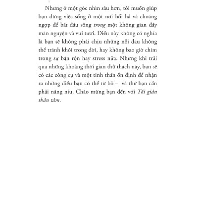 Tối Giản Thân Tâm