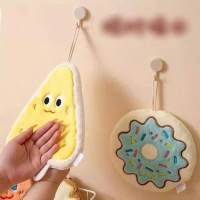 Set 4 Khăn Lau Tay Thấm Hút Tốt Họa Tiết Bánh Mỳ Phô Mai Cute - Khăn Mềm Mịn, Thấm Hút Tuyệt Vời - HÀNG CHÍNH HÃNG MINIIN