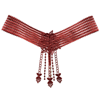 Quần lót nữ lọt khe tua rua đính hạt