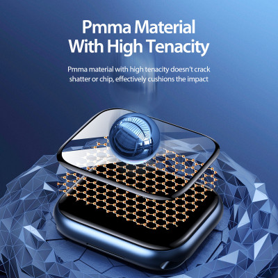 Miếng Dàn Màn Hình Dux Ducis Dành Cho Apple Watch 10/ 9 / 8 / 7 / 6 / 5 / 4 / SE / SE 2, Chất liệu PMMA, bộ 2 miếng_ Hàng chính hãng