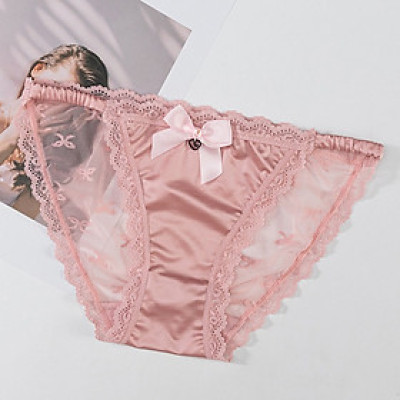 Combo 5 quần lót nữ phi lụa phối ren Voronin Q8234 – Mềm mịn, sexy, co giãn 4 chiều