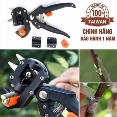 Kéo Ghép Cành Đa Năng, Kéo Ghép Cây Ăn Quả Mít, Xoài, Sầu Riêng, Tặng 2 Lưỡi Cắt Và Trụ Thay Thế