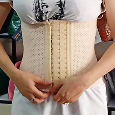 Đai nịt bụng Latex 9 xương thép có lỗ thông hơi