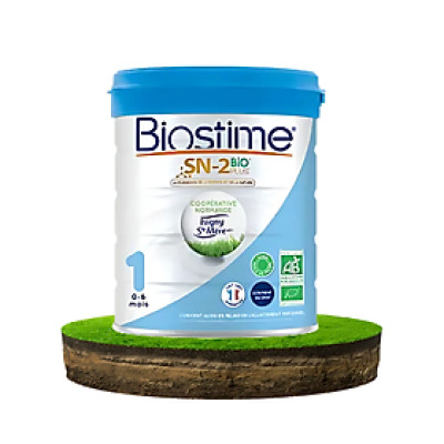 Sữa Bò Organic Biostime Số 1 (0-6 tháng) 800g