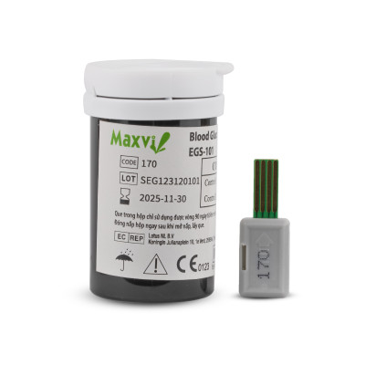 Máy đo đường huyết Maxvi BGM-101 (bộ 10 que/kim)