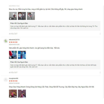 (Xả Kho) Cây Massage Gãi Lưng, Massage Đầu Và Đấm Bóp Toàn Thân Body 3 Trong 1