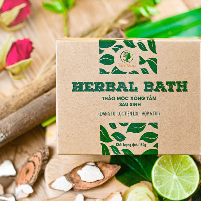 Combo 2 hộp thảo mộc xông tắm sau sinh Wonmom 150Gr ( Loại mới: 6 Túi/Hộp )