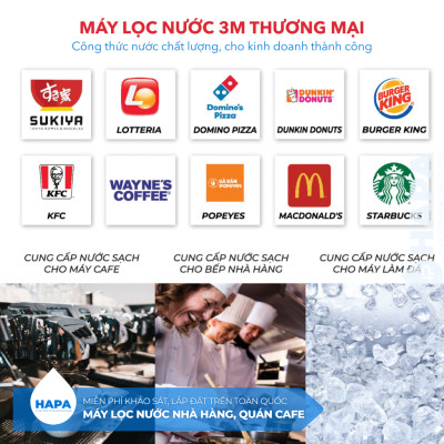 Máy Lọc Nước 3M DP190 Công Suất Lớn Dành Cho Thương Mại Horeca Nhà Hàng Quán Cafe - Nhập Khẩu Mỹ, Hàng Chính Hãng 3M