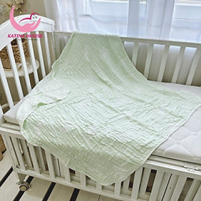 Khăn tắm cho bé 6 lớp 100x108cm, khăn sợi tre thấm hút nước tốt, mềm mại cho da bé