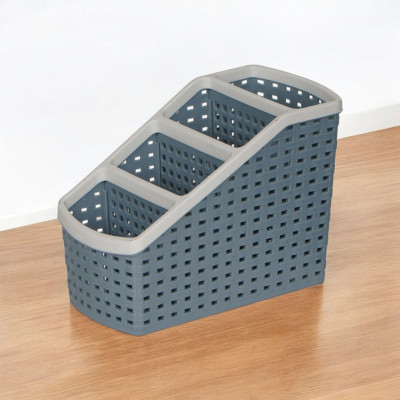 Khay nhựa tiện ích 4 ngăn, lục giác để bàn, đựng đồ, khay nhựa 4 ngăn, đựng bút, đồ dùng đa năng