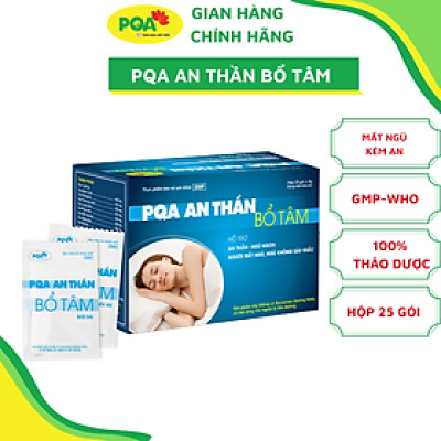 An Thần Bổ Tâm PQA Thành Phần Từ Thiên Nhiên Hỗ Trợ Người Mất Ngủ, Ngủ Không Sâu Giấc Hộp 25 Gói