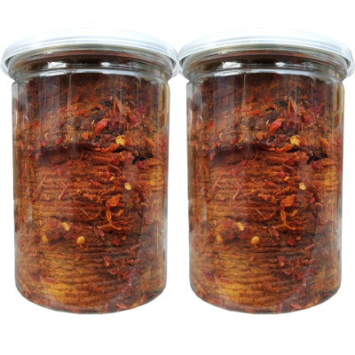 Combo 2 Hũ Khô Bò Miếng Mềm Cay Thơm Ngon Hiệu TLP - Mỗi Hũ 200G