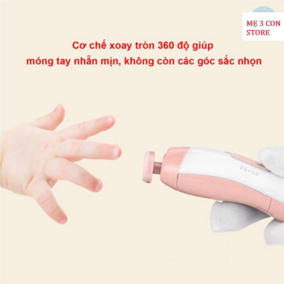 Bộ Máy Mài Dũa Cắt Móng Tay Đa Năng - An Toàn Cho Mẹ Và Bé, Thông Minh Tiện Dụng