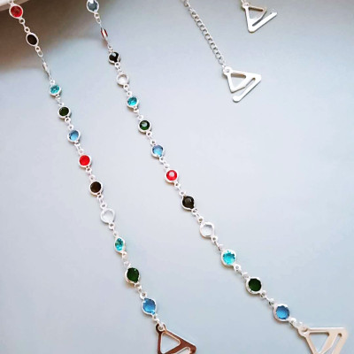 Dây đeo áo con dây giữ áo lót bra dây áo ngực hạt đá sang chảnh